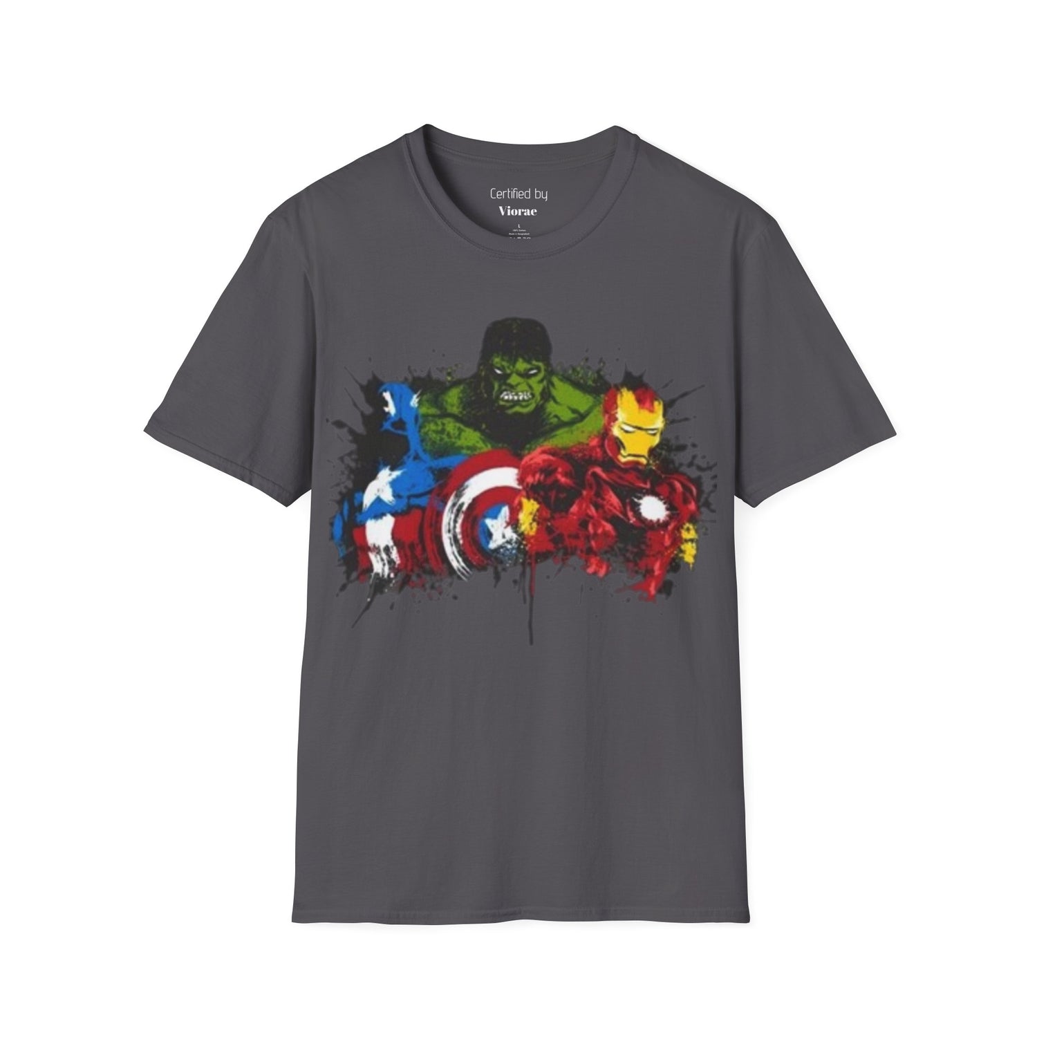 Superhero Graphic T-Shirt, Unisex Softstyle Tee, Perfect Gift for Comic Fans, Birthday, Casual Wear, Gifts for Him/Her