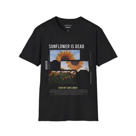 Sunflower Inspired Unisex Softstyle T-Shirt, Vintage Aesthetic Tee, Nature Lover Gift, Summer Vibes Wear, Casual Graphic Top