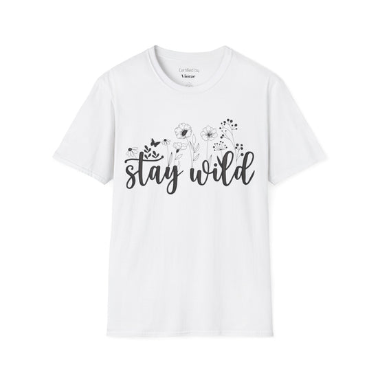 Stay Wild Unisex Softstyle T-Shirt, Nature Lover Tee, Gift for Adventurers, Casual Wear, Eco-Friendly Apparel, Everyday Comfort